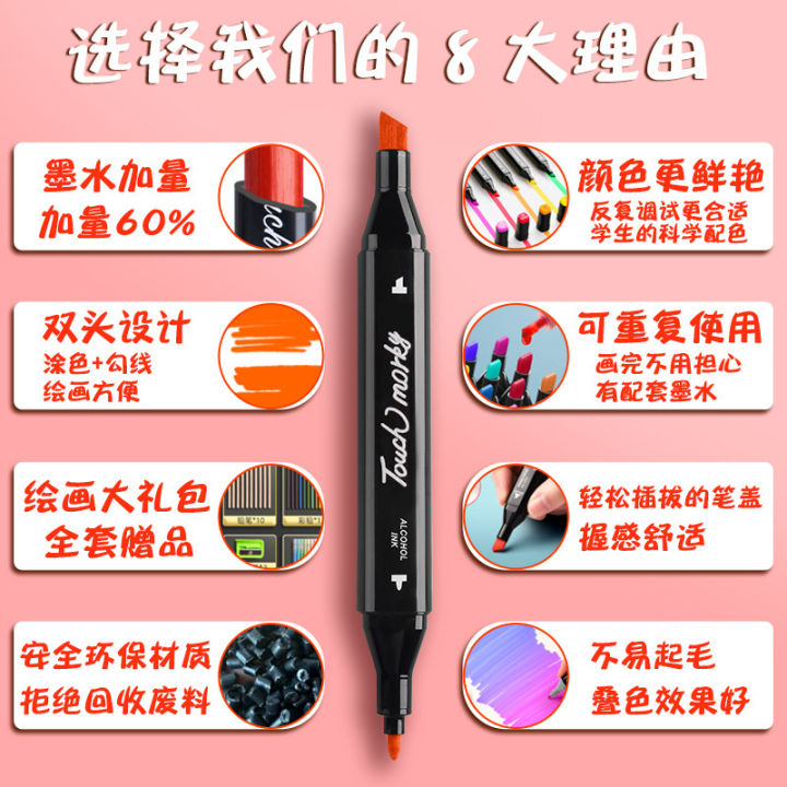 Touch%20Marker%20Package%20Primary%20School%20Children%20100%20Color%20Double-Headed%20Art%20Student%20Anime%20Design%20Washable%2060%2080%20-%20Image%204