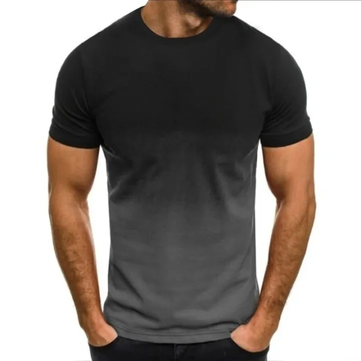 European%20and%20American%20Summer%20Men's%20Casual%20Sports%20T-shirt%20Fashion%20Gradient%20Round%20Neck%20Short%20Sleeve%20Men's%20Sweatshirt%20-%20Image%202