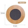 Dinning Table Mat/Wooden Nonslip Heat Pad For Kitchen round.