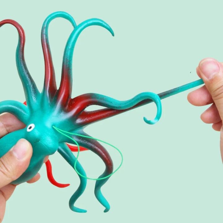 Simulation%20Octopus%20Toy%20Model%20Children's%20Funny%20Toys%20Soft%20Elastic%20Toys%20Animal%20World%20Decoration%20Squid%20Education%20Puzzle%20Cognition%20-%20Image%202