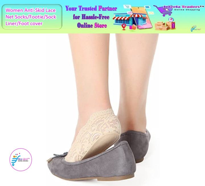 Women%20Anti-Skid%20Lace%20Net%20Socks/Footie/Sock%20Liner/Foot%20cover%20(Pack%20of%201%20Pair)%20Free%20Size%20-%20Image%206