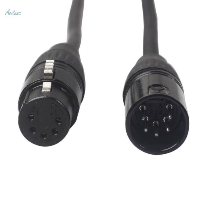 Black%205Pin%20XLR%20Male%20Plug%20to%205Pin%20XLR%20Female%20Audio%20Cable%20Adapter%20XK1075%205m%20-%20Image%205