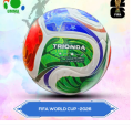 FOOTBALL FIFA World cup - 2026 Sports Match Quality Football is white in color with an Excellent graphics Ball Size 5 Trionda ball.