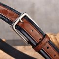 New Men's Belt Fashion Casual Strap Male Jeans Designer Trouser Belts Pu Genuine Leather Luxury Brand Pin Buckle. 