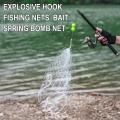 1pcs Multi Size Fishing Net Luminous Netting Trap Mesh Fishnet Tackle Design Copper Spring Shoal Cast Nets for Fishing Traps. 