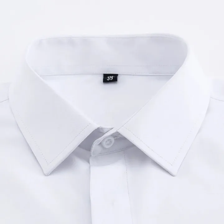 Solid%20Mens%20Classic%20French%20Cuffs%20Dress%20Shirt%20Long%20Sleeve%20Covered%20Placket%20Formal%20Business%20Standard-fit%20Design%20Wedding%20White%20Shirts%20-%20Image%203