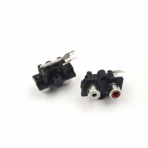 PCB%20Mount%20%20Jack%20AV/RCA%20Socket%202%20Position%20Female%20Connector-5Pcs%20-%20Image%202