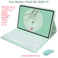 Wireless Magnetic Case Keyboard for Xiaomi Redmi Pad SE 2023 11 Spanish Korean Thai Bluetooth Keyboard Mouse Smart Cover Funda. 