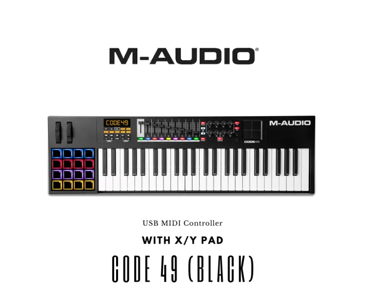 M-Audio%20Code%2049%20Black%20USB%20MIDI%20Controller%20With%20X/Y%20Pad%20-%20Image%202