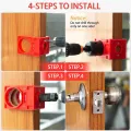 Metal Door Lock Hole Saw Door Knob Installation Kit. 