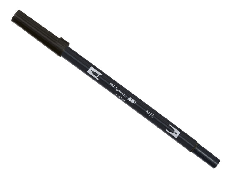 Tombow ABT Dual Brush Pen - N15 black