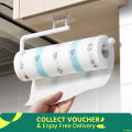 Kitchen Tissue Holder Hanging Toilet Roll Paper Towel Holder Rack Kitchen Bathroom Cabinet Door Hook Holder Organizer 1PCS.