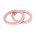 10Pcs 12mm x 17mm x 1.5mm Copper Crush Washer Flat Ring Gasket Fitting.