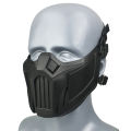 REikirc Tactical Half Face Airsoft Mask Adjustable CS Cosplay Halloween Military Masks.
