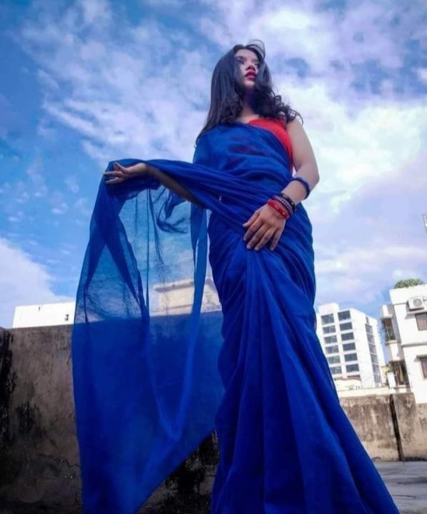 Trendy%20Collection%20One%20Colour%20Flat%20Muslin%20Saree%20For%20Women%20-Japani%20Silk%20Saree%20-%20Image%204