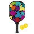 Pickleball Paddle with Fiberglass Face,Polypropylene Honeycomb Core Colorful Pickleball Paddle for Indoor and Outdoor. 