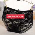 2 Pcs Soft Women Panty Underwear Full Lace (Free Size) Made in China by Tashza Collection. 