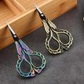 Orchid Shear New Black Blade Vintage Crafts Super Sharp Thin Tea Bag Cutting Tools Embroidery Professional Small Scissors Sewing.