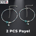 American 2 Pieces Popular Pearl Starfish Payell Yoga Beach Hanging Chain Anklet Pendant Friendship Foot Ornament Jewelry | Birthday Wedding Engagement Bridal Party Marriage Anniversary Ultimate Gift for Modern Women – Multicolor. 