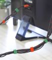 (3 rolls )1.5 m Magical Glue Self-Adhesive Tape Strap Data cable storage straps Home storage Hoop Loop Strap straps Headphone cable Computer cable arrangement Tape. 