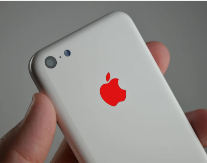 Red Color Changer for Apple iPhone 5c 5s Logo Vinyl Sticker Decal