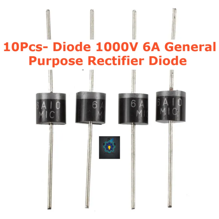 10Pcs-%20Diode%201000V%206A%20General%20Purpose%20Rectifier%20Diode%20-%20Image%202