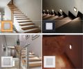 LED Stair Light Wall Lamp Square Recessed Step Lamp aisle lights Footlight Embedded walls lighting with 86 type BOX.