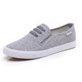 Feiyao canvas shoes women's Korean version of the versatile little white shoes one kick white shoes summer shoes couple casual cloth shoes L237.