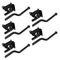 5X Self Locking Gate Latch Automatic Gravity Lever Fence Gate Lock for Wood Fence Gate Door Latches Steel Black. 
