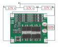 3S BMS 12V 25A Protection Board for 18650 Li-ion Cells – Overcharge/Discharge Protection & Balancing.