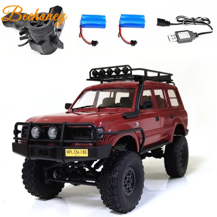 C54-1 Rc Car Compatible For Wpl C54 Land Cruiser 4wd Lc80 Crawler Full Scale 260 Motor Off-road Climbing Vehicle