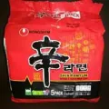Nongshim Shin Ramyun Noodle Soup/ Mee Soup - 5 In 1 Pack. 