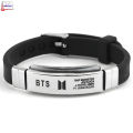 Exclusive BTS Bracelet Unisex Silicone Wristband with Anti-Dirty And Anti-Scratch Coating for Men And Women. 