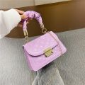 2024 Summer New Fashion Chain Bag Bag Women's Niche Crossbody Small Square Bag Simple Quilted Armpit Bag Shoulder Bag. 