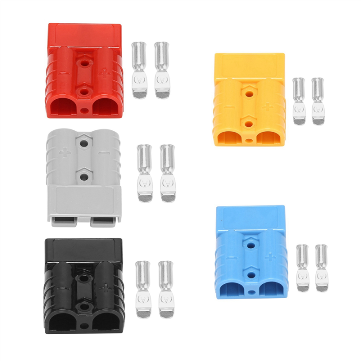 JDXHLAU%202X%20for%20Anderson%20Style%20Plug%20Connectors%2050A%20600V%206-12AWG%20AC/DC%20Power%20Tool%20for%206AWG%20Plated%20Solid%20Terminals%20Plugs%20Gray%20-%20Image%204