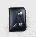 Minimalist men fashionable multi card wallet with polyester lining.