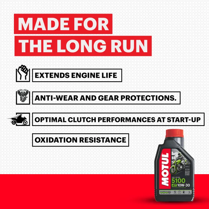 MOTUL%205100%204T%20Technosynthese%2010W30%20Motor-cycle%20Engine%20Oil%201%20Liter%20-%20Image%202