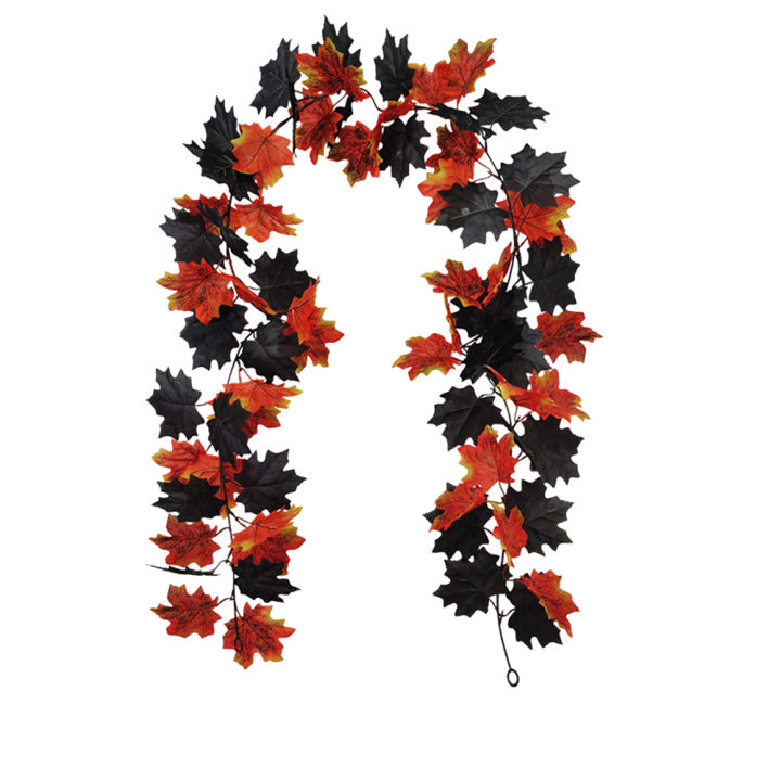 2PCS%20Halloween%20Maple%20Leaf%20Garland%20With%204pcs%20Hook%20Artificial%20Hanging%20Floral%20Garlands%20Fall%20Leave%20Vines%20For%20Christmas%20Thanksgiving%20Decor%20-%20Image%205