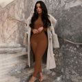 Hugcitar Long Sleeve Solid Turtleneck Skinny Bodycon Jumpsuit Autumn Winter Women Fashion Streetwear Casual Romper. 