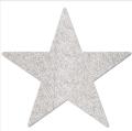 Glittery Silver Star Stickers Pack - 10 Pcs. 