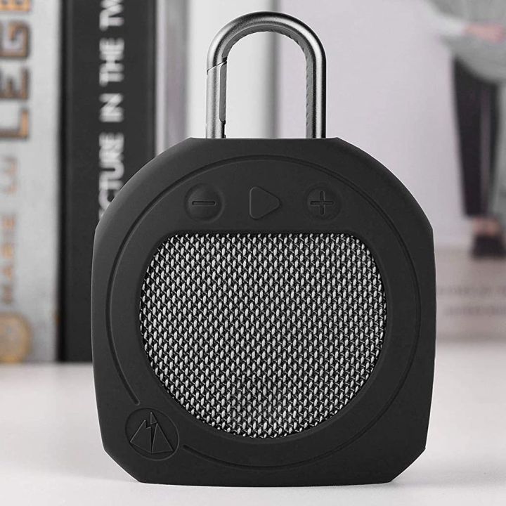 Protective%20Silicone%20Stand%20Up%20Carrying%20Case%20for%20Clip%203%20Waterproof%20Portable%20Bluetooth%20Speaker%20Black%20-%20Image%204