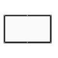 100 Inch 3D HD Projector Screen 16:9 Anti-Crease Projection Movies Screen Canvas for Home Theater Outdoor. 