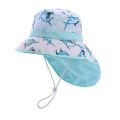 New Panama Summer Baby Bucket Hat for Boys Girls Cartoon Children's Beach Shawl Hat Kids Wide Brim UV Protection Outdoor Sun Cap.