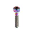 1pc Titanium Bike Headset Stem M6 Thread Bolt Bicycle Accessory (Colorful-M6-30). 