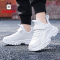 Bobdog Girls' White Shoes2022Autumn New Leather Waterproof Boys' White Sneakers Campus Girls' Shoes. 