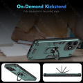 With Rotating Bracket Phone Case For Tecno Spark 10C/Spark 10 Anti-Fall Shockproof Iron holder Armor Man protection Soft Back Cases Cover.