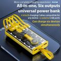 Kin Vale Power Bank Fast Charging 20000mph T1-18 Black Mobile Power Bank Fully Transparent Design Premium Quality PD22.5W Type C Power Bank 20000mAh Two-Way Fast Charging.