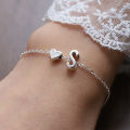 Love Heart Bracelet For Women Personality Design Letters Bracelet Gift Cologo. 