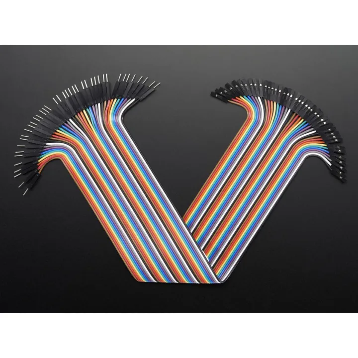 M-F 40Pcs Set Jumper Wires MALE To FEMALE Ribbon Set Connecting Wire ...