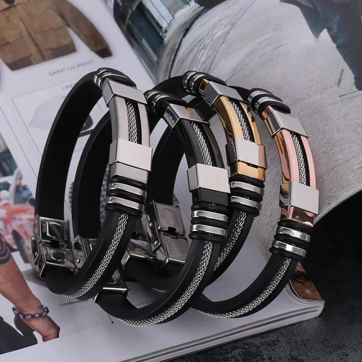 Fashion%20Stainless%20Steel%20Bracelet%20Men%20Wrist%20Band%20Adjustable%20Black%20Link%20Punk%20Hiphop%20Wristband%20Stylish%20Casual%20Bangle%20Gift%20-%20Image%206